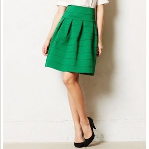 Anthro Emerald Green HighWaist ‘Pointe Bell’ Skirt
